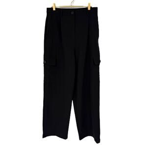 Bailey 44 Women's Black Cargo Pants Size L Elastic Waist